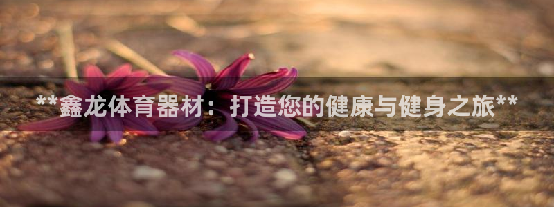 耀世平台负责人怎么样：**鑫龙体育器材：打造您的健康