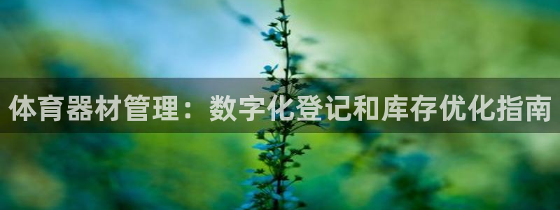 耀世平台代理怎么做：体育器材管理：数字化登记和库存优