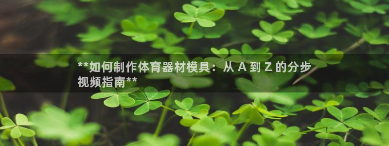 耀世娱乐含山设备：**如何制作体育器材模具：从 A 