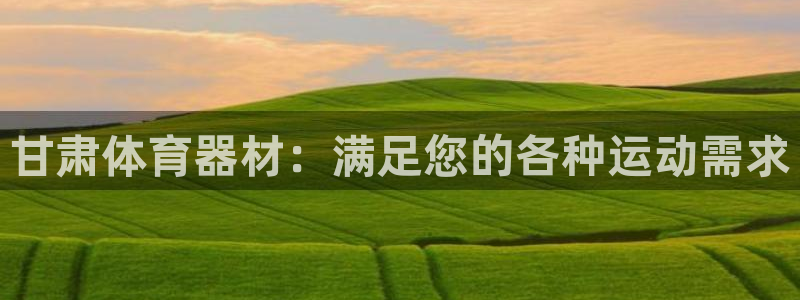 耀世国际平台正规吗可靠吗可信吗：甘肃体育器材：满足您