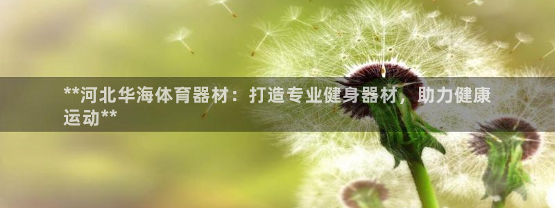 耀世娱乐赢咖6代理：**河北华海体育器材：打造专业健