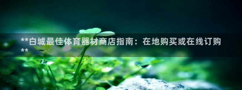 耀世娱乐违法吗：**白城最佳体育器材商店指南：在地购