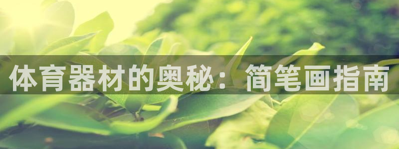 耀世平台关7O777：体育器材的奥秘：简笔画指南